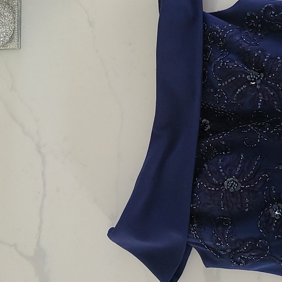 TERANI Wedding gown long off shoulder dress - Picture 5 of 15